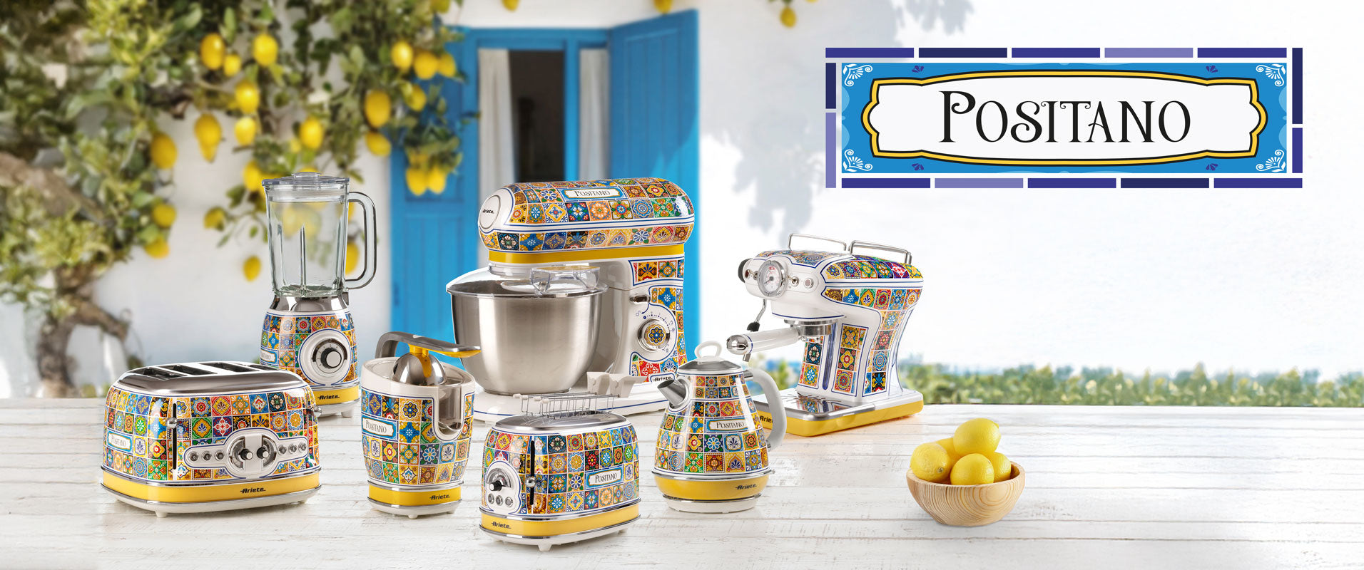 Ariete Positano Collection Mediterranean Inspired Kitchen Appliances