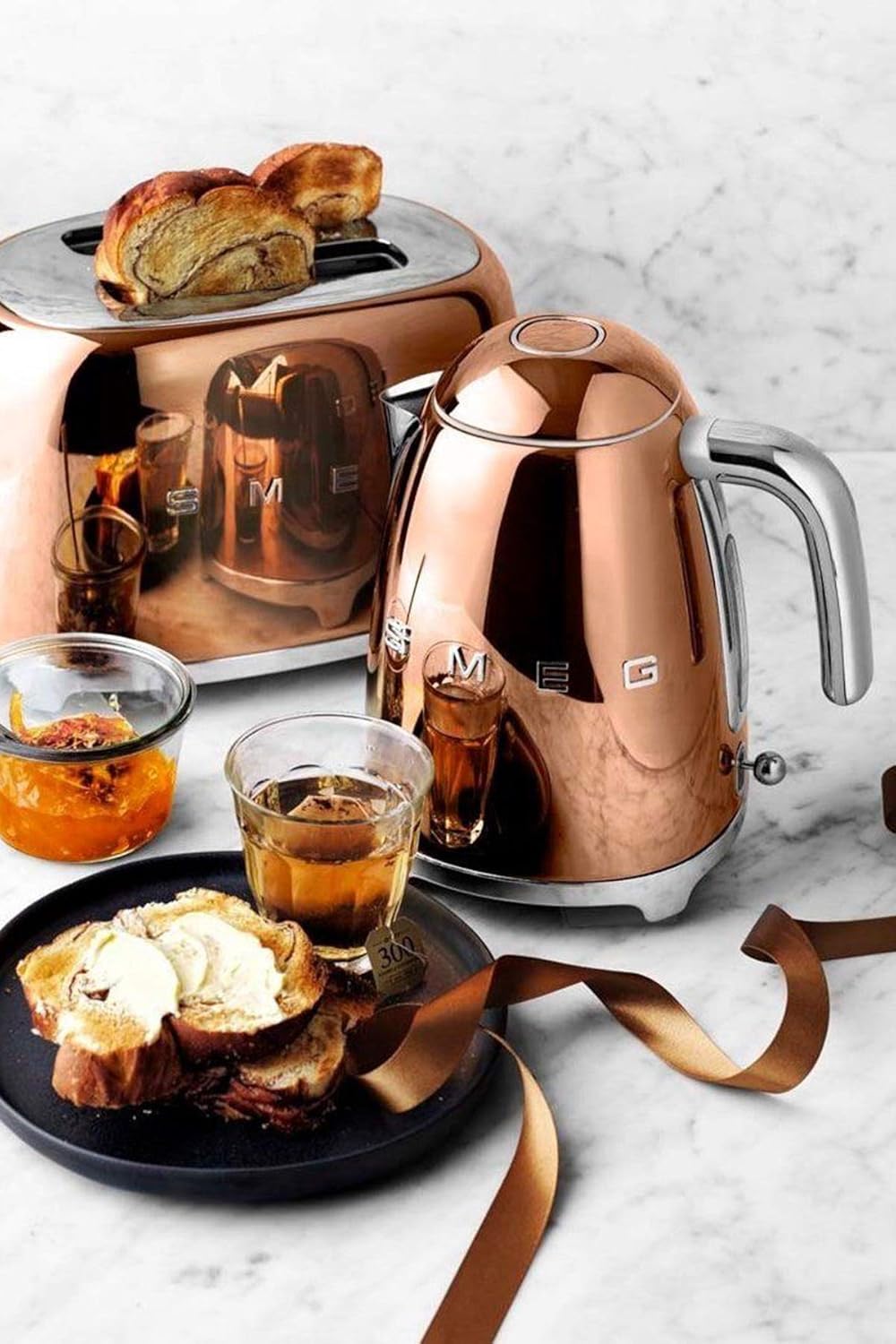 SMEG 1.7L Kettle Copper / Rose Gold Retro 50's