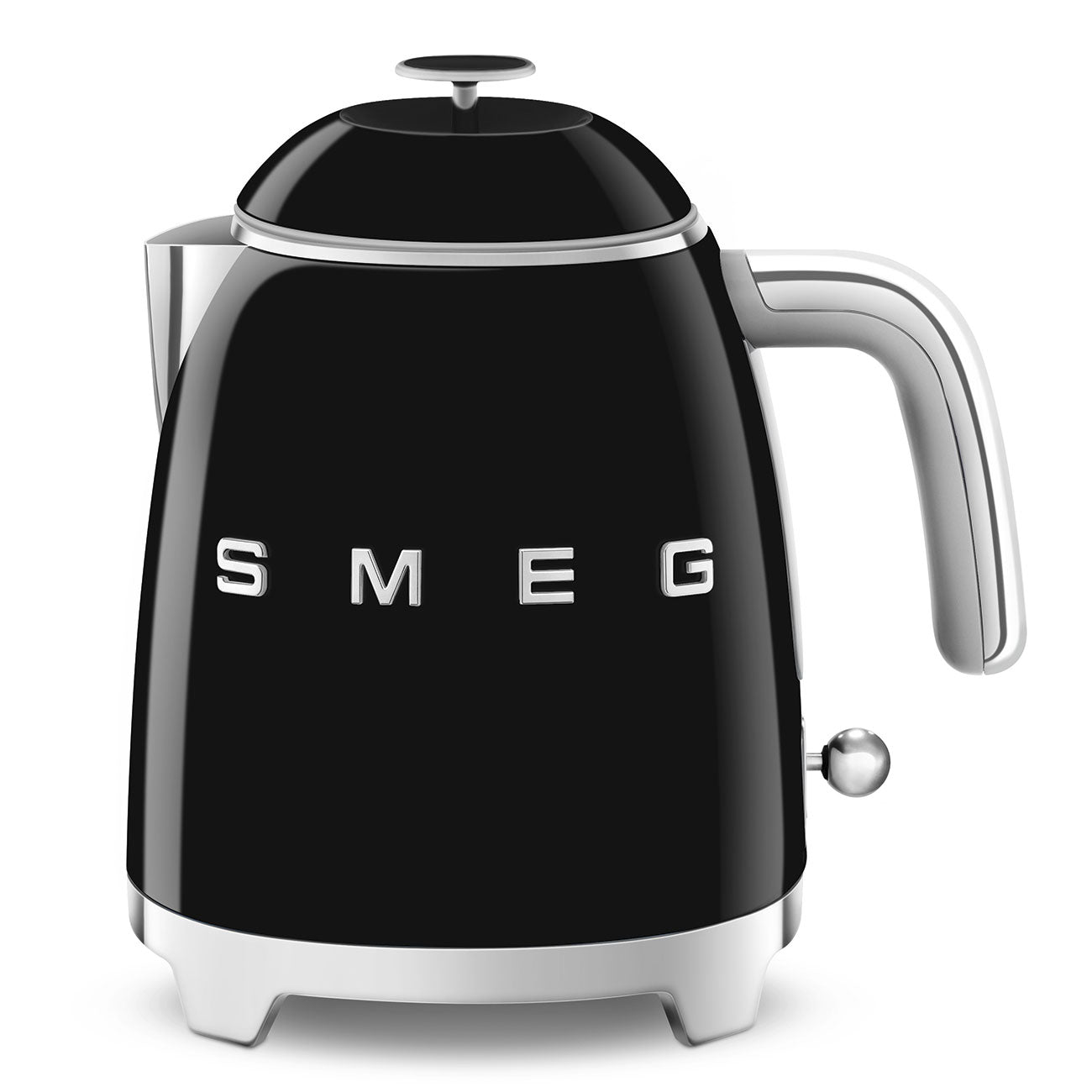 SMEG 0.8L Mini Kettle Black Retro 50's