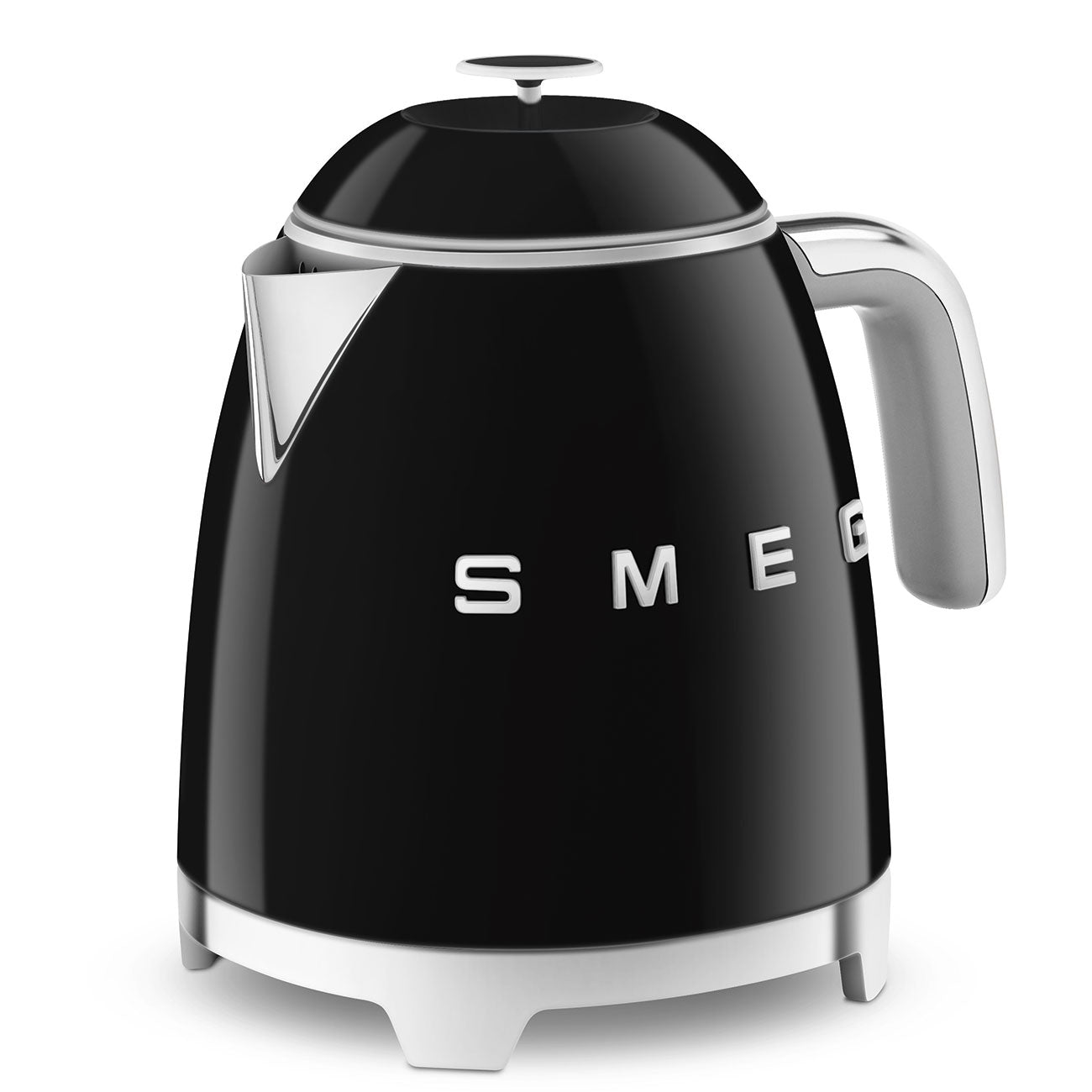 SMEG 0.8L Mini Kettle Black Retro 50's