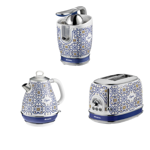 PACK ARIETE Breakfast Capri Vintage Kettle 1.7L + 2-Slice Toaster + Juicer