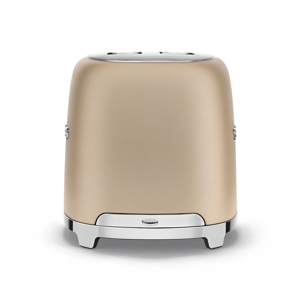 SMEG 2-Slice Toaster Champagne (Matte) Retro 50's