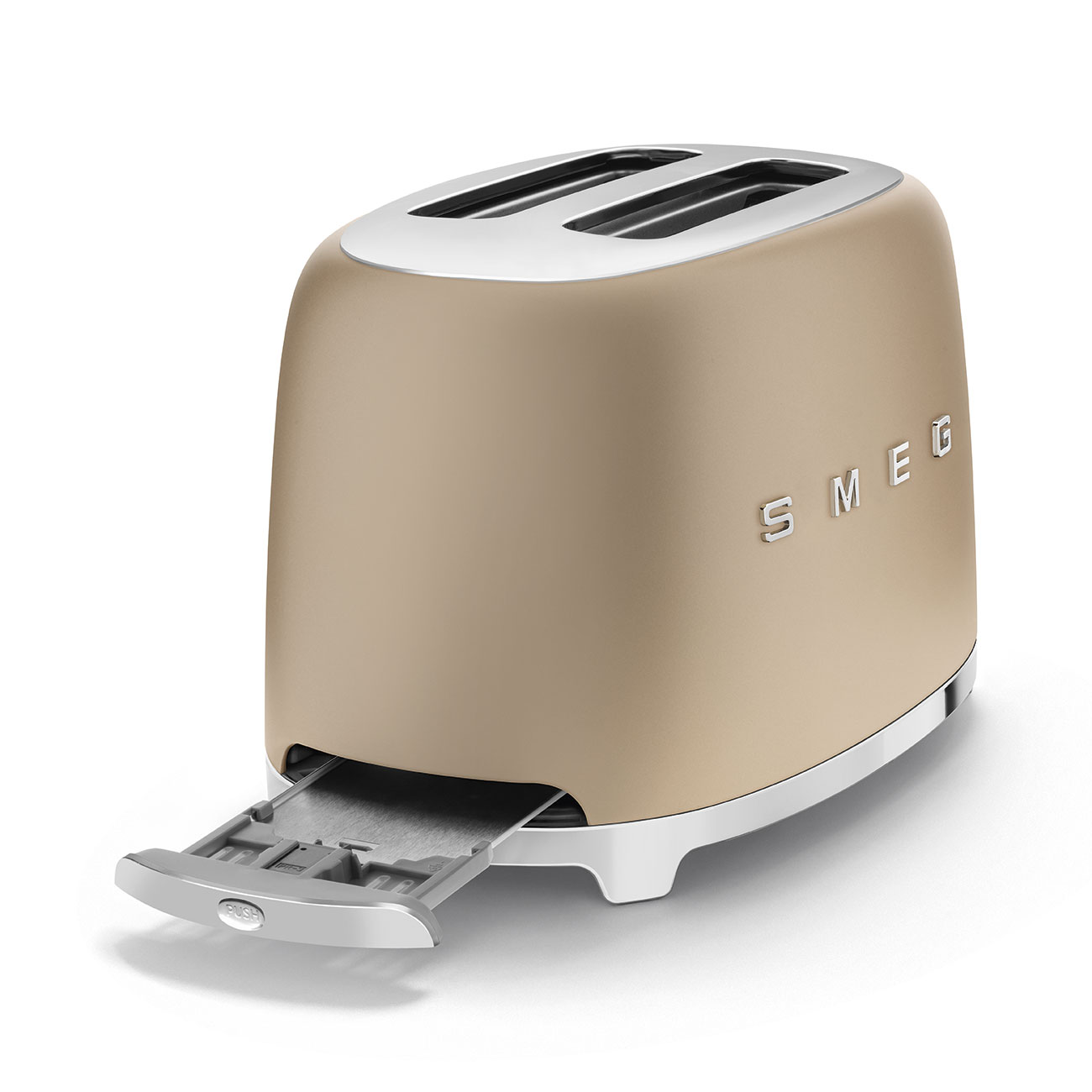 SMEG 2-Slice Toaster Champagne (Matte) Retro 50's