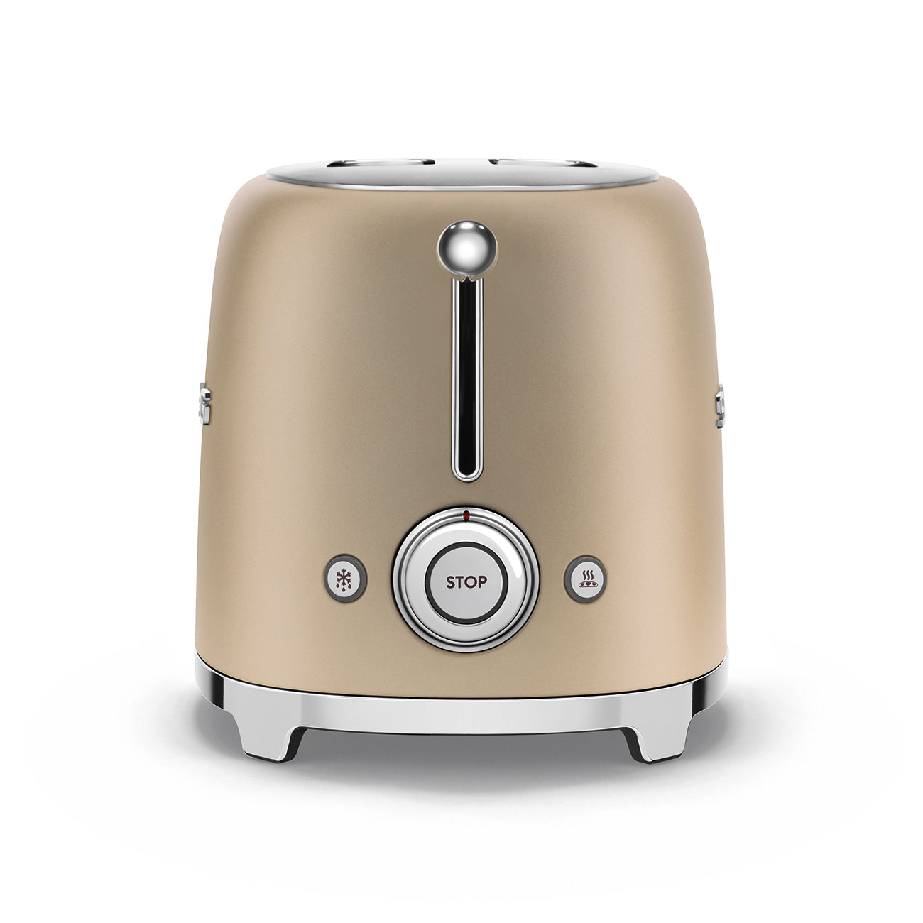 SMEG 2-Slice Toaster Champagne (Matte) Retro 50's