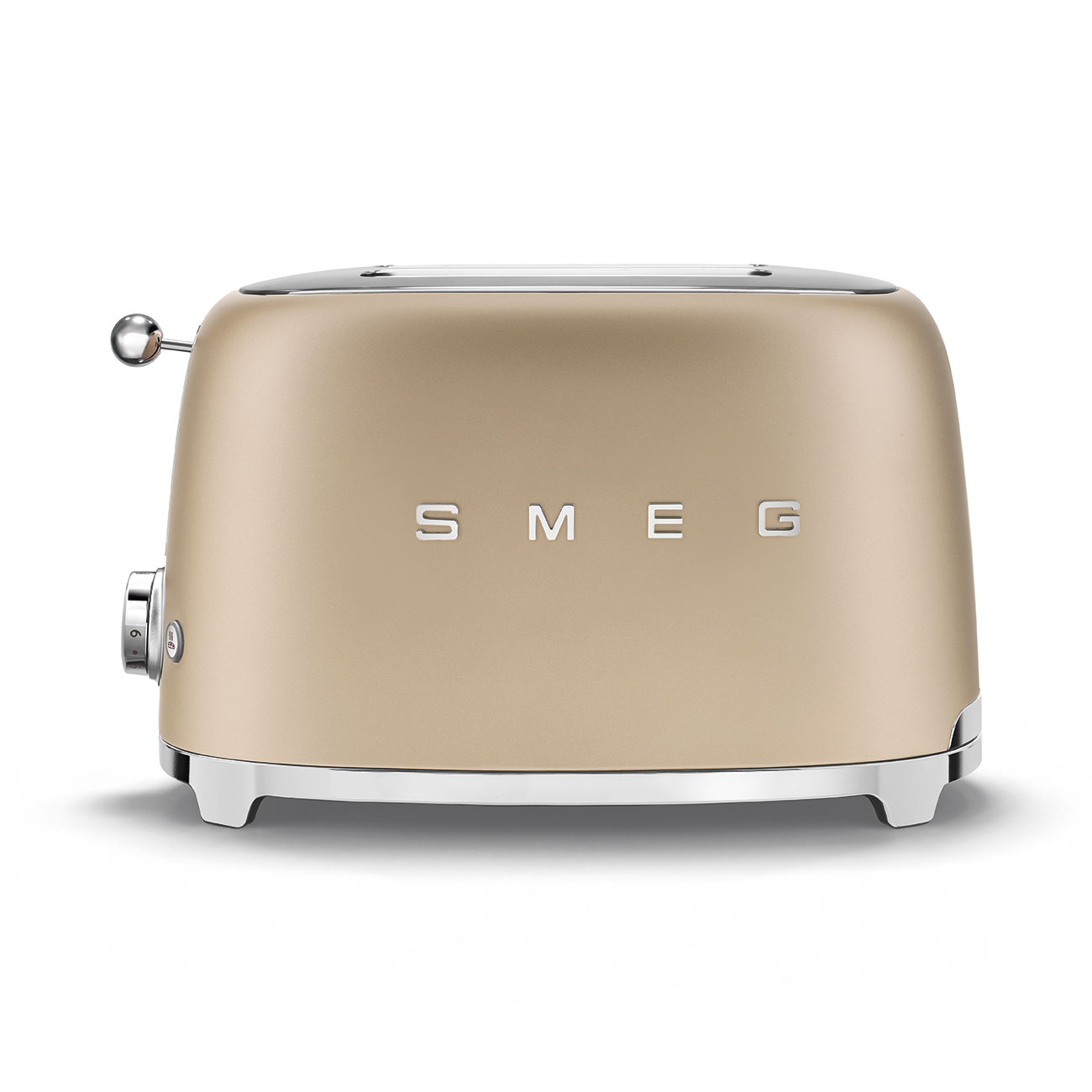 SMEG 2-Slice Toaster Champagne (Matte) Retro 50's