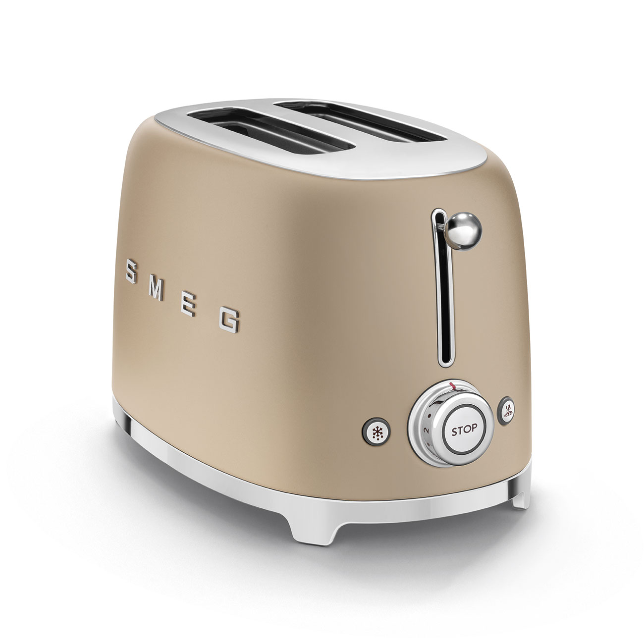 SMEG 2-Slice Toaster Champagne (Matte) Retro 50's