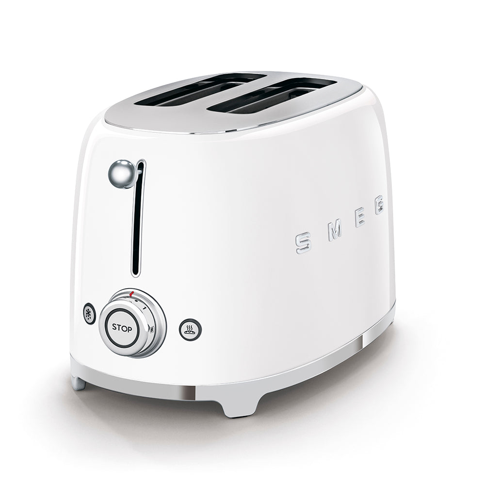 SMEG 2-Slice Toaster White Retro 50's