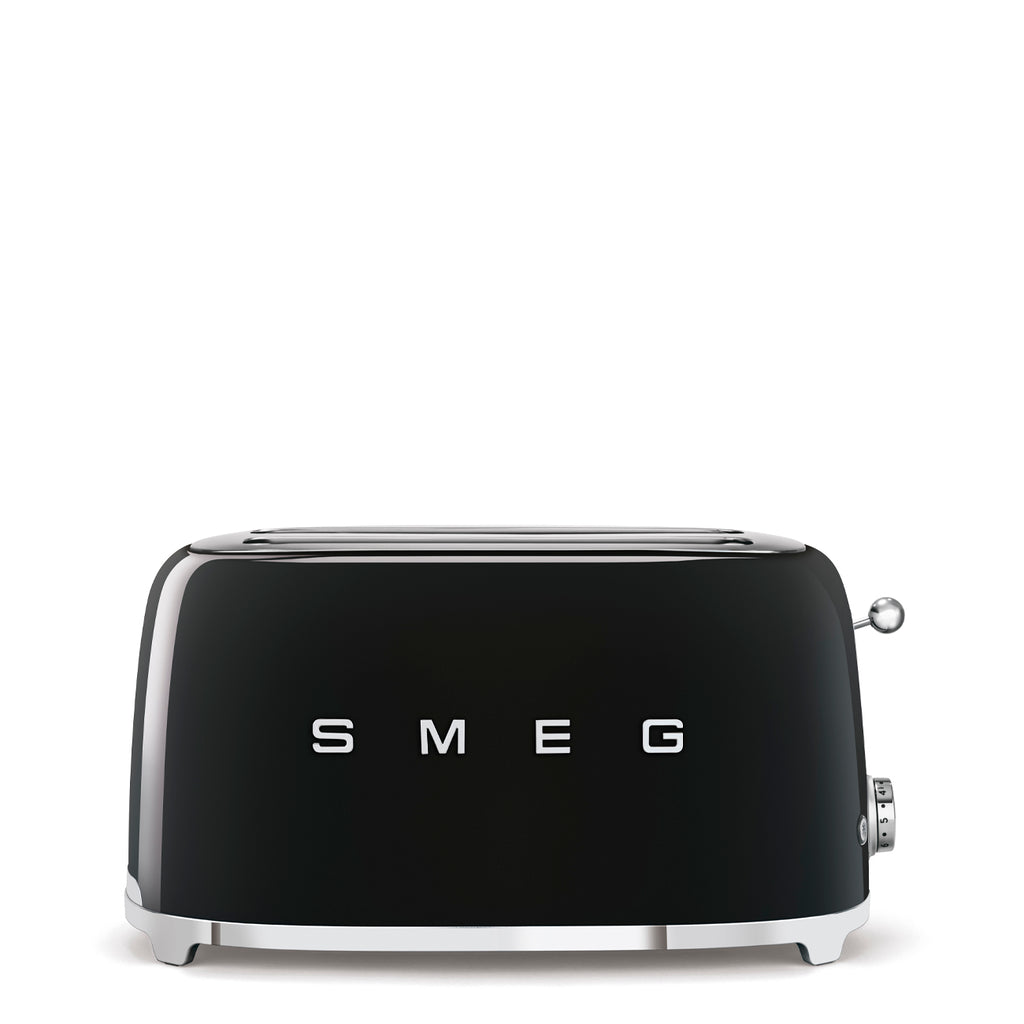 SMEG 4-Slice Toaster Black Retro 50's