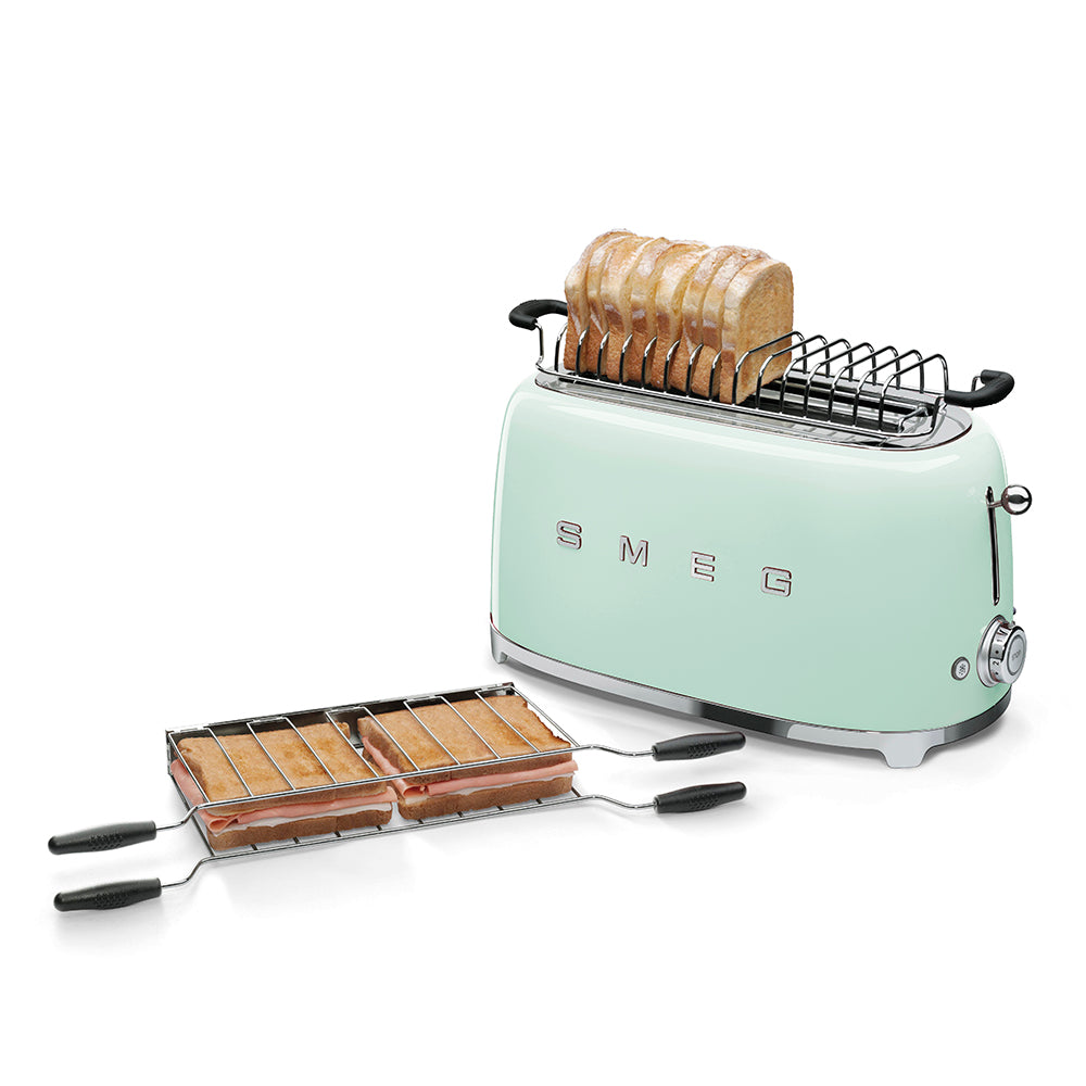 SMEG 4-Slice Toaster Pastel Green Retro 50's