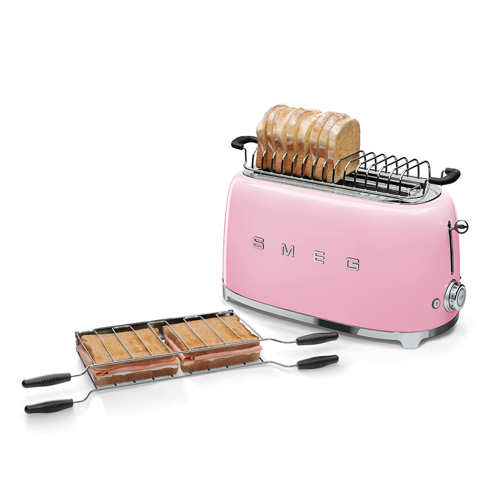 SMEG 4-Slice Toaster Pink Retro 50's