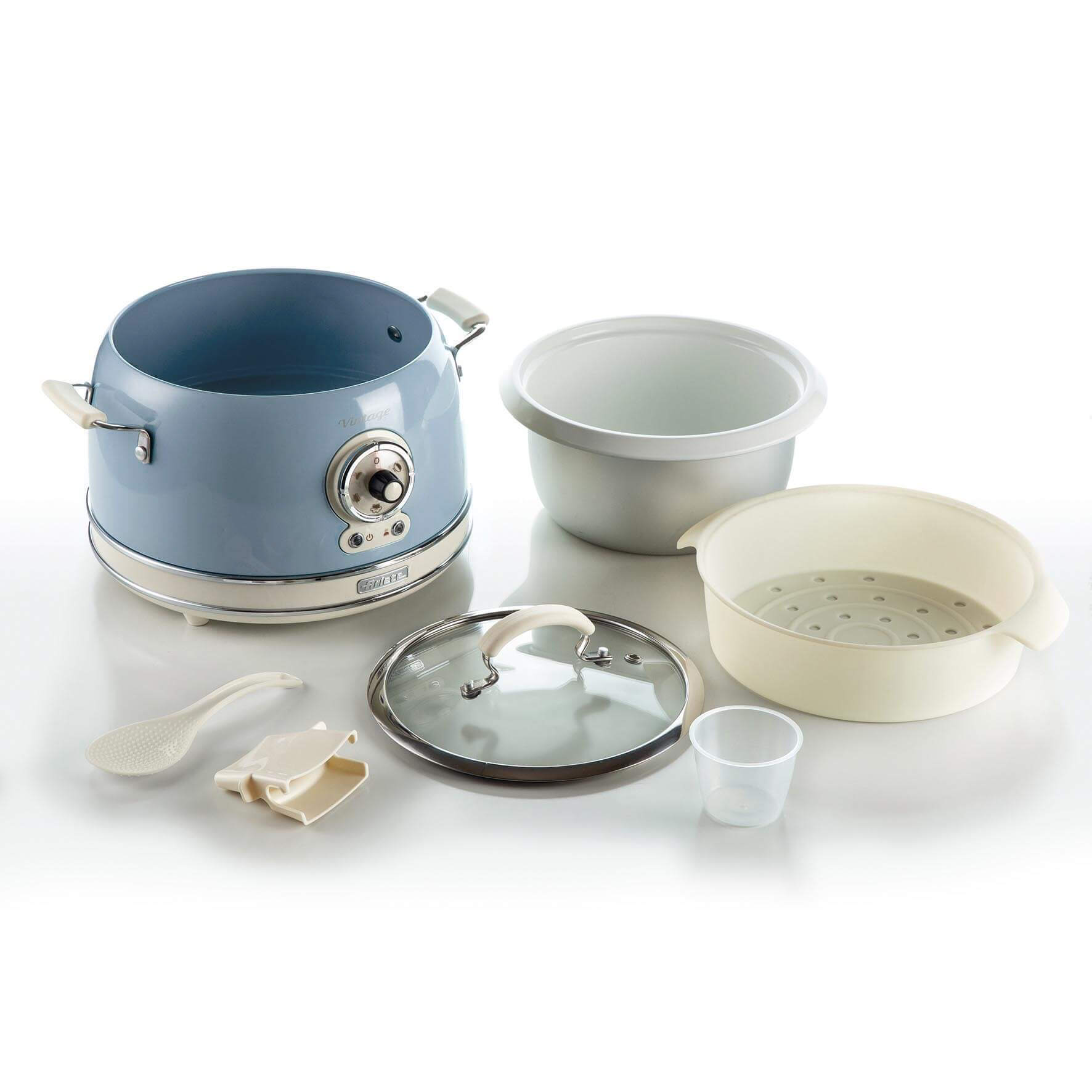 ARIETE Vintage Rice Cooker & Slow Cooker 3.5L Blue