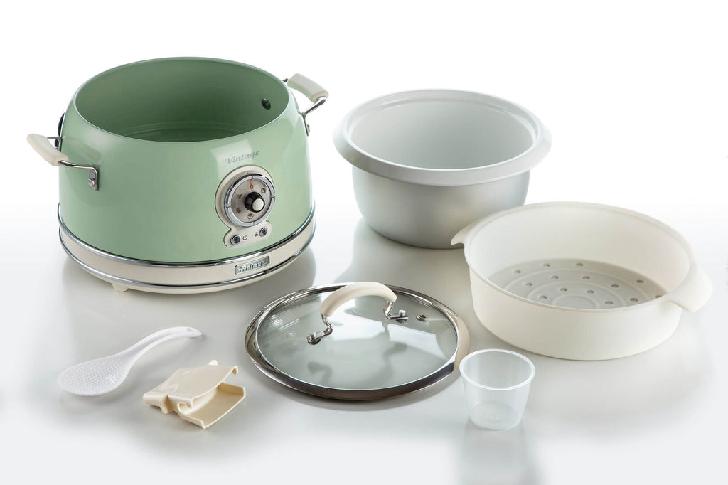 ARIETE Vintage Rice Cooker & Slow Cooker 3.5L Green