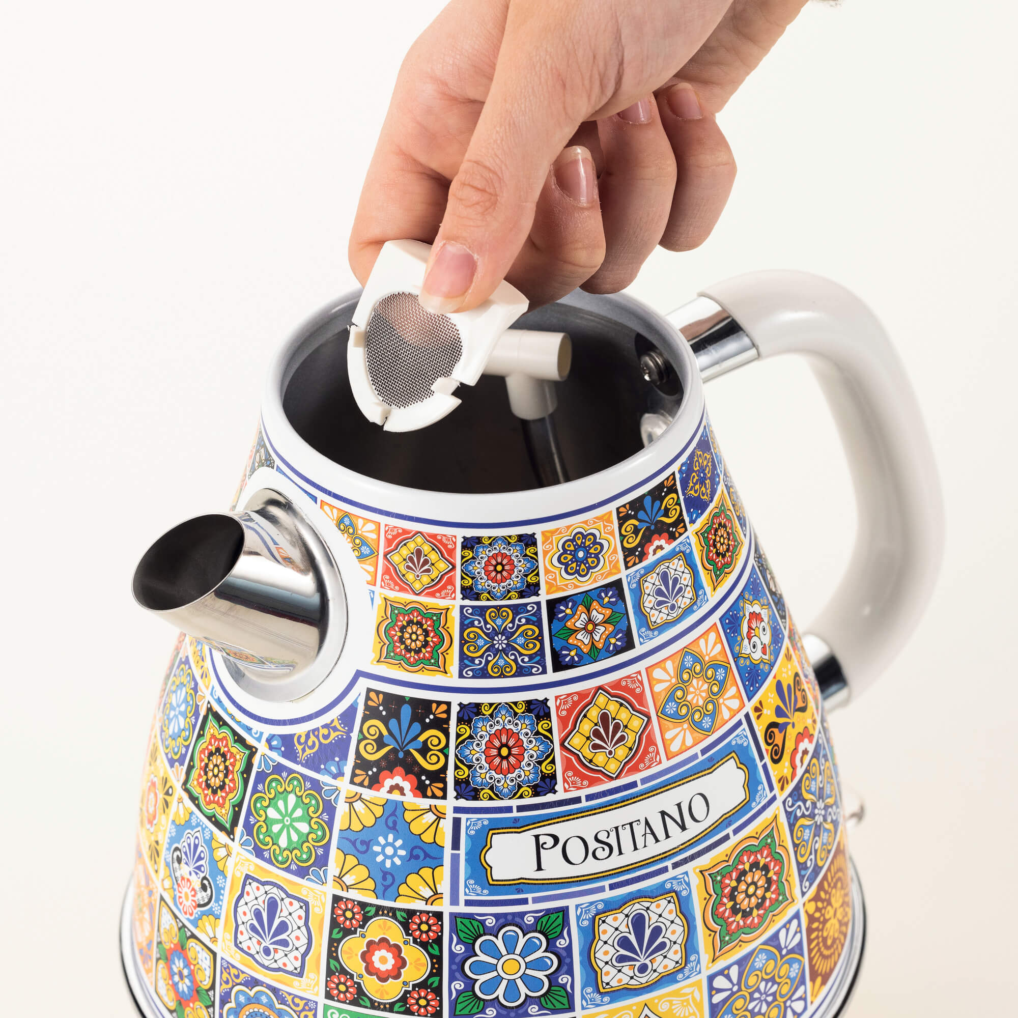 ARIETE Positano Vintage Kettle 1.7L Mediterranean Design