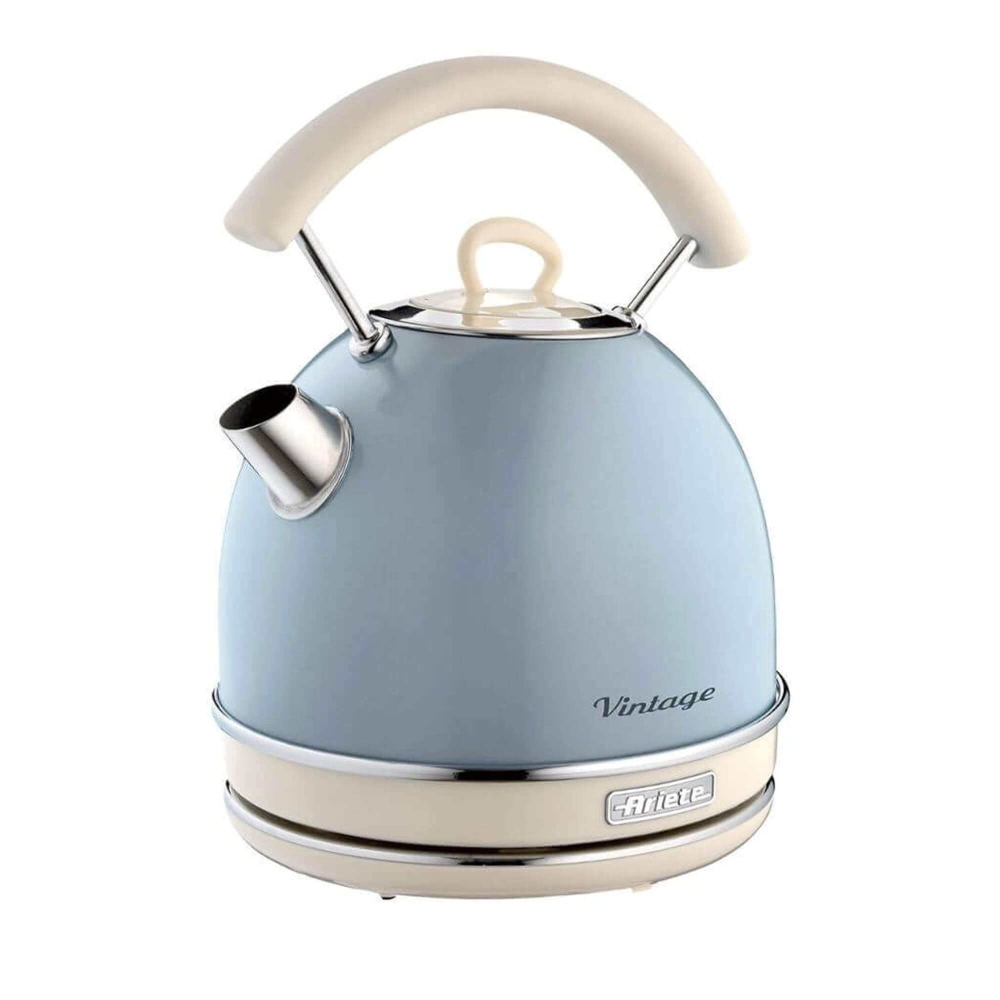 ARIETE Vintage Electric Kettle 1.7L Stainless Steel Blue
