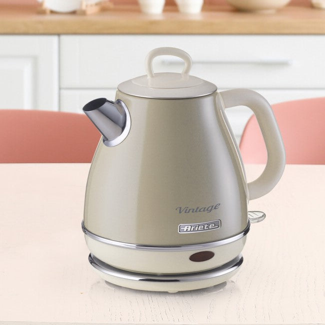 ARIETE Vintage 1L Kettle Beige Pear Shape