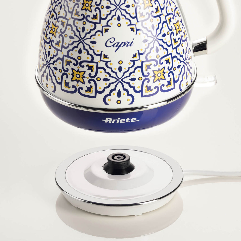 ARIETE Capri Vintage Kettle 1.7L Mediterranean Design + ARIETE Vintage Capri 4-Slice Toaster Mediterranean Design