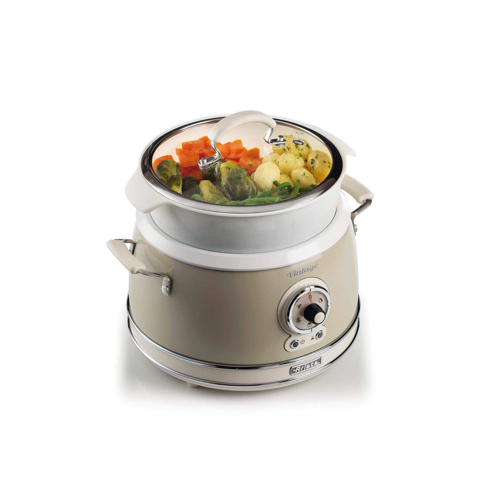 ARIETE Vintage Rice Cooker & Slow Cooker 3.5L Beige