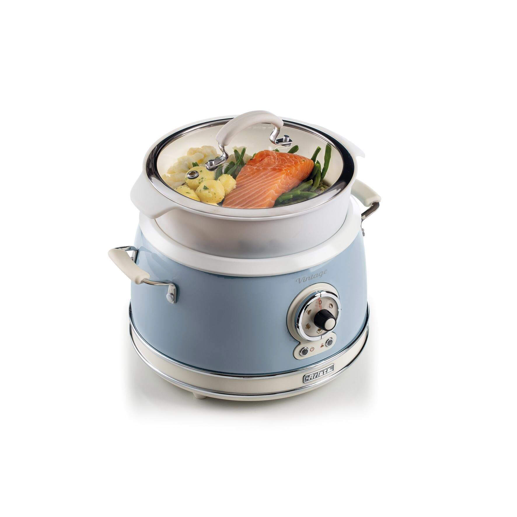 ARIETE Vintage Rice Cooker & Slow Cooker 3.5L Blue
