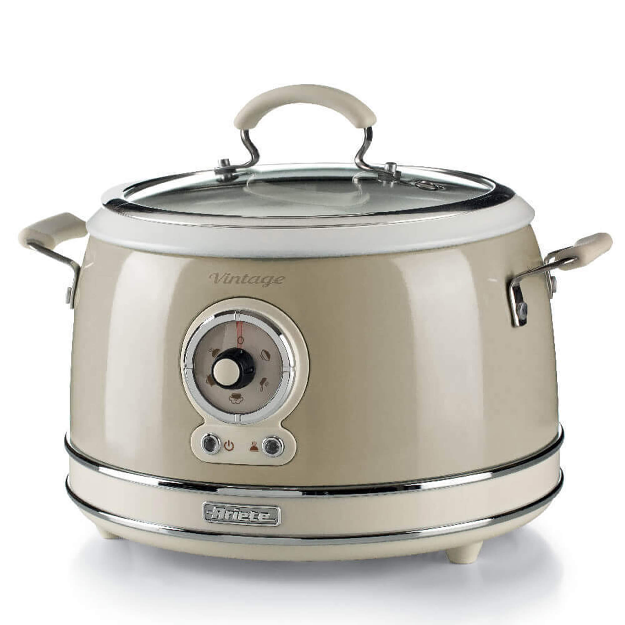 ARIETE Vintage Rice Cooker & Slow Cooker 3.5L Beige