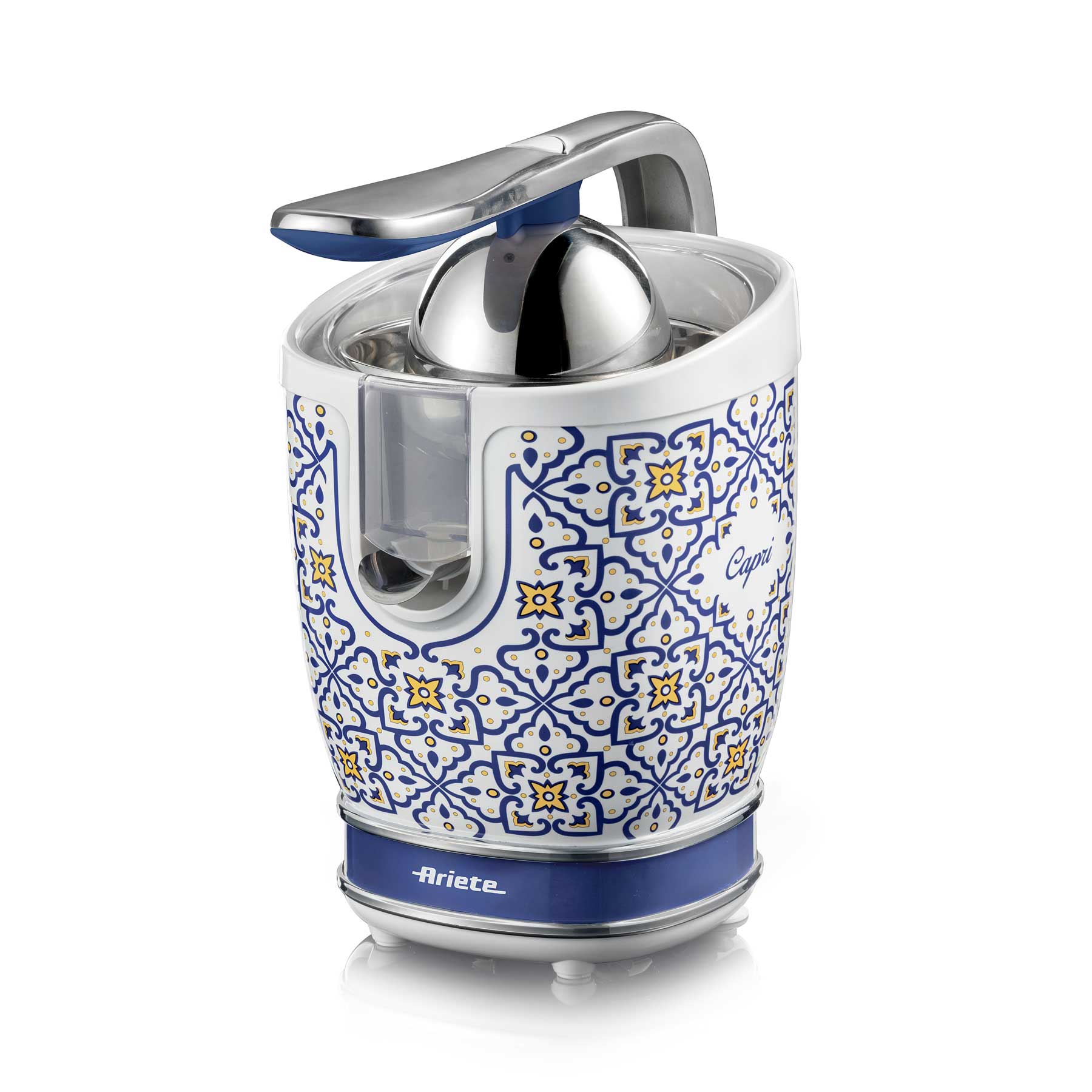 ARIETE Capri Vintage Kettle 1.7L Mediterranean Design + 4-Slice Toaster + Juicer