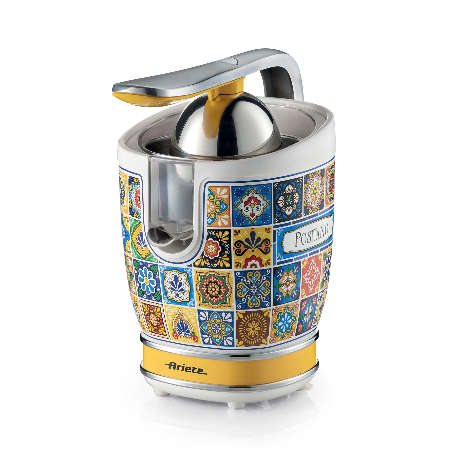 ARIETE Positano Vintage Kettle 1.7L Mediterranean Design + 4-Slice Toaster + Juicer