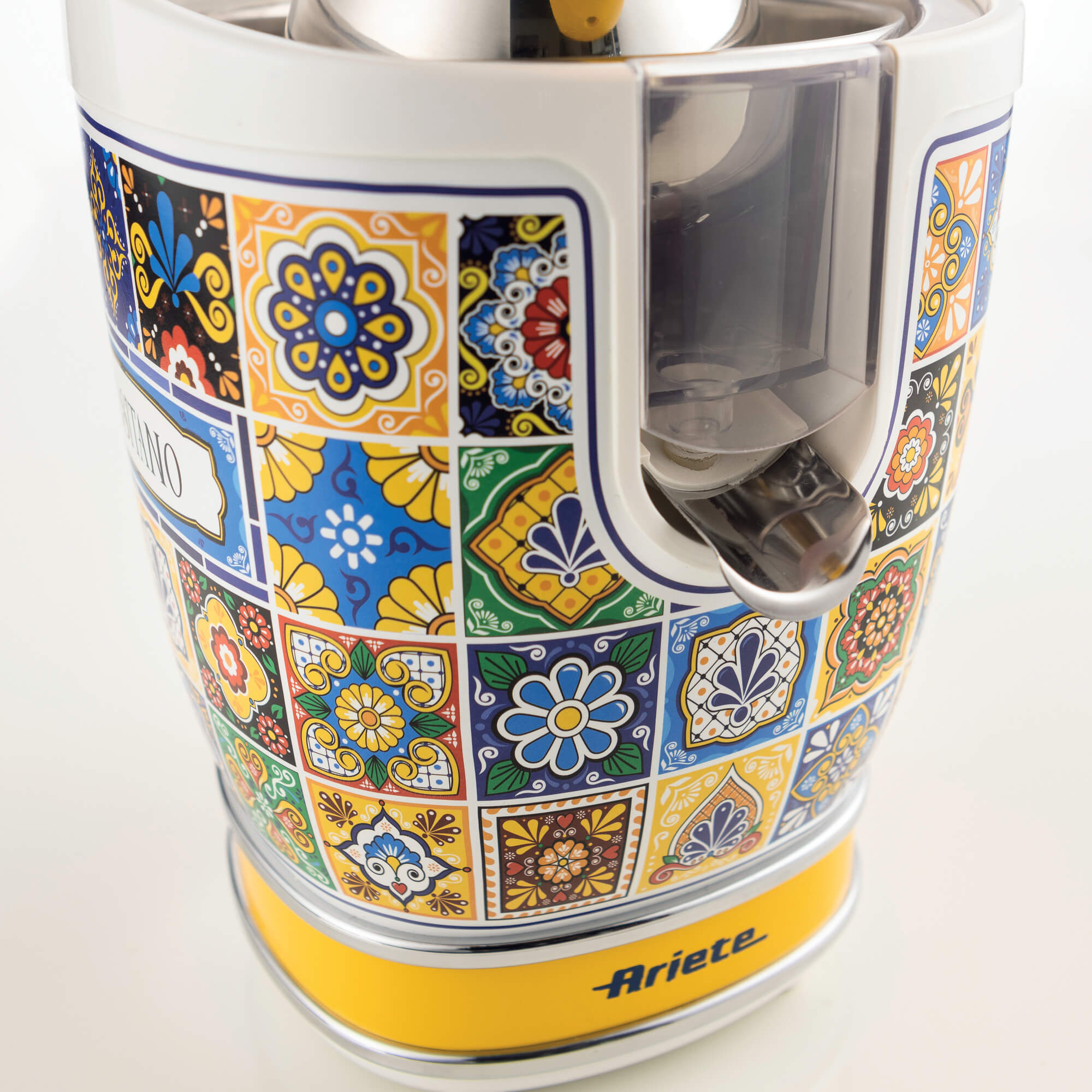ARIETE Positano Vintage Kettle 1.7L Mediterranean Design + 4-Slice Toaster + Juicer