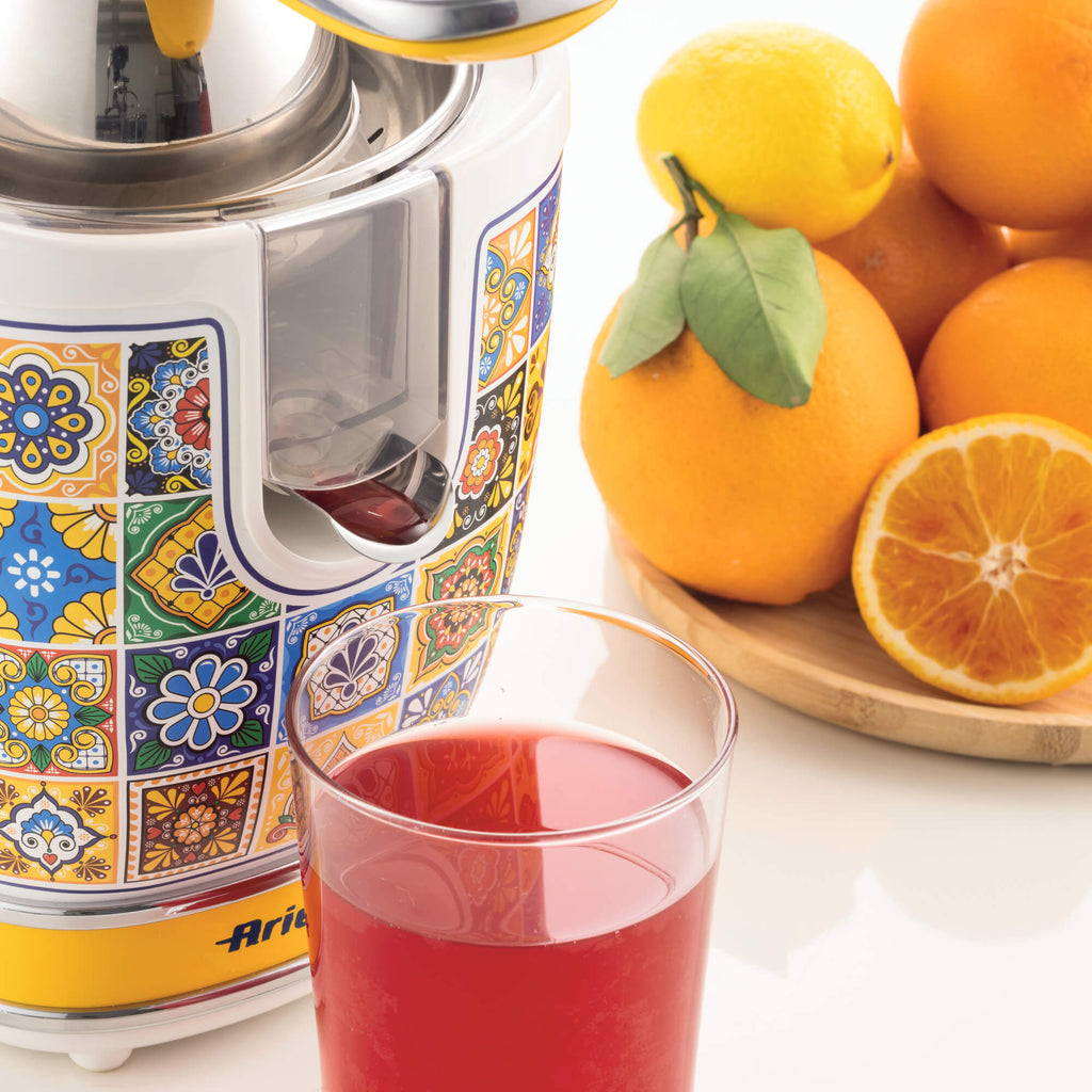 ARIETE Positano Vintage Kettle 1.7L Mediterranean Design + 4-Slice Toaster + Juicer