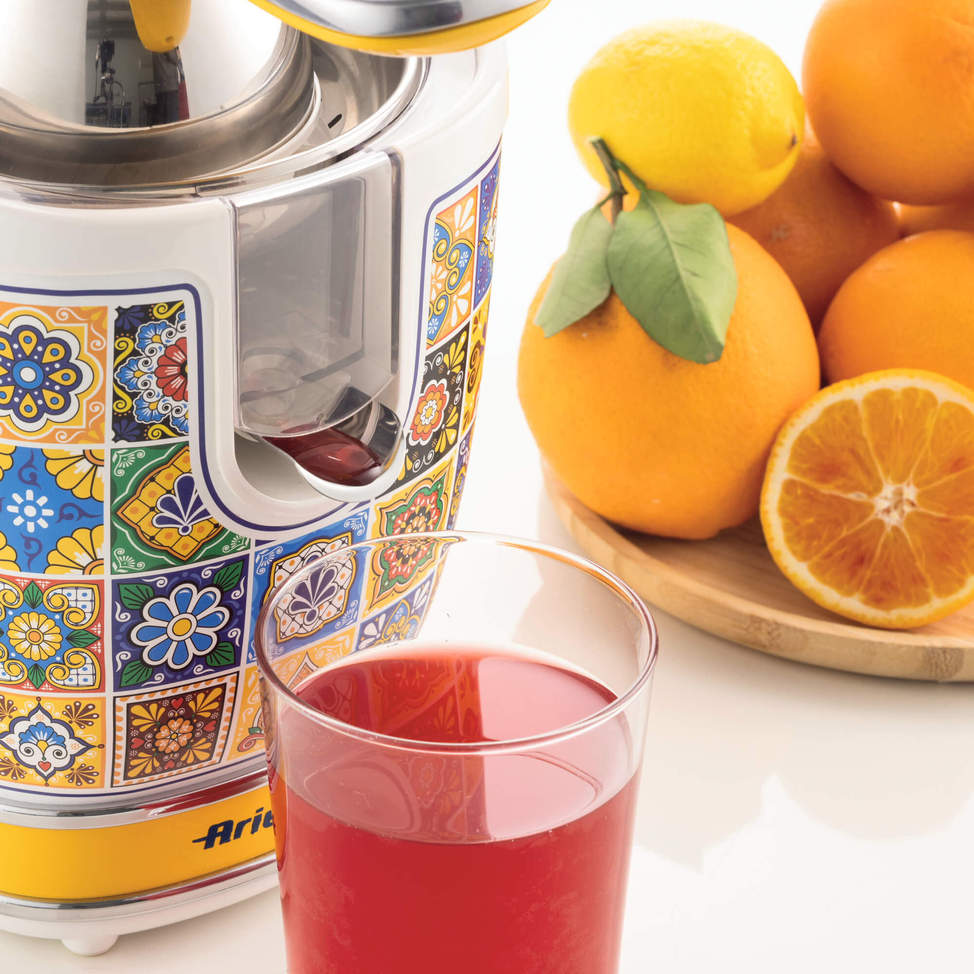ARIETE Positano Vintage Kettle 1.7L Mediterranean Design + 4-Slice Toaster + Juicer