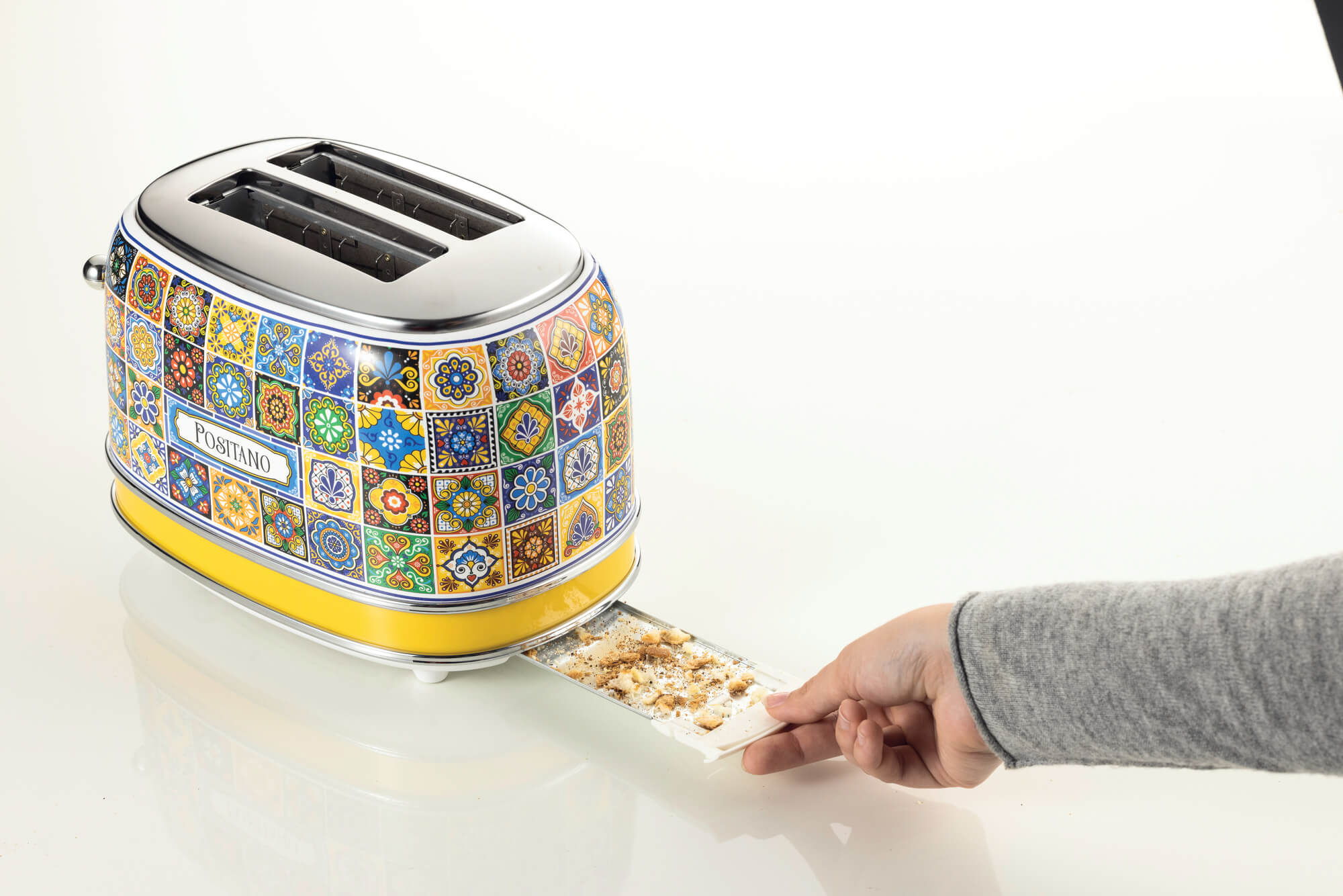 PACK ARIETE Positano Vintage Kettle 1.7L Mediterranean Design + 2-Slice Toaster + Juicer